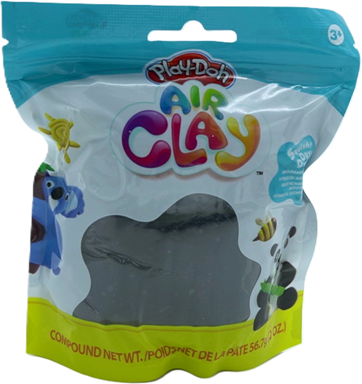 Play-doh Air Clay Black 56.7g.
