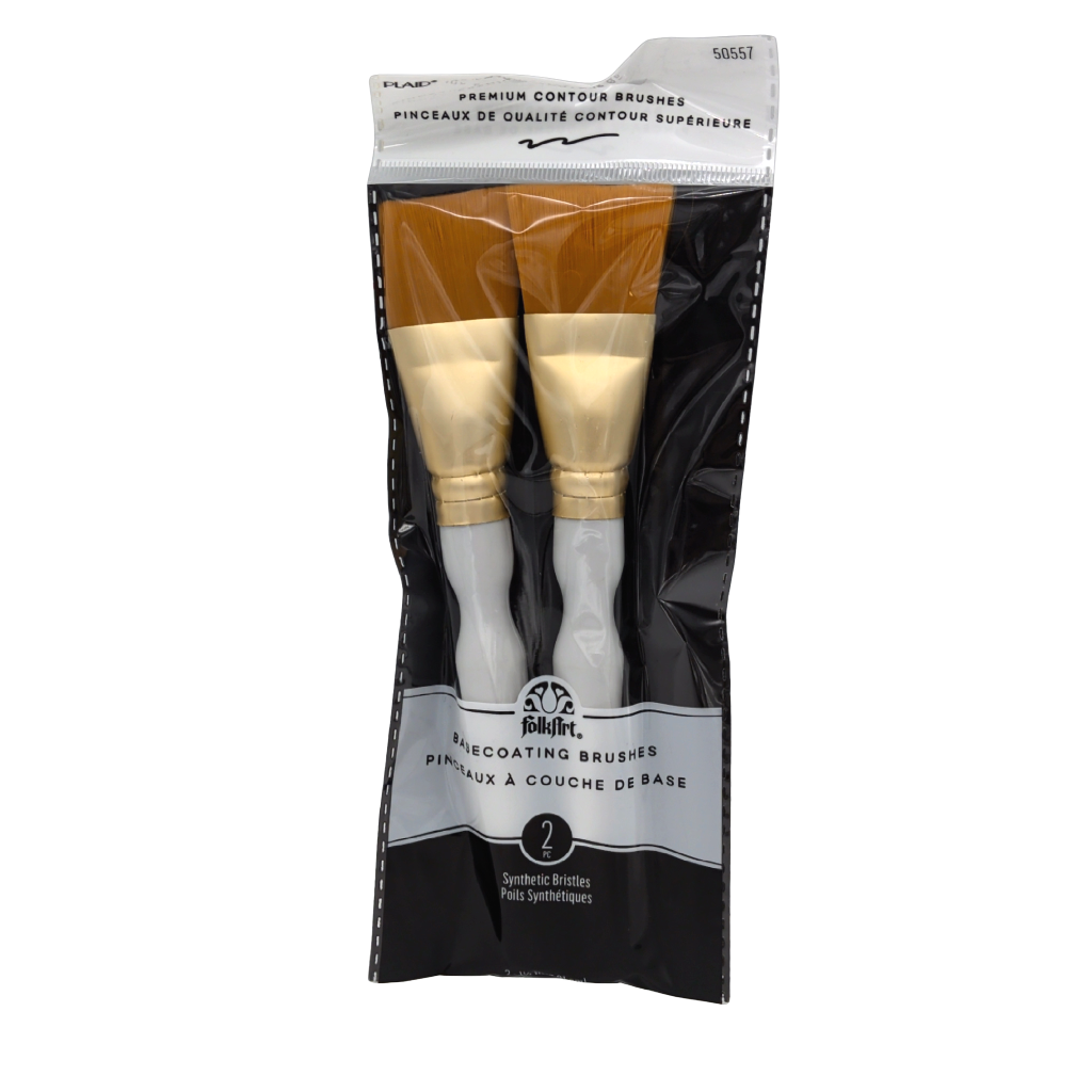 Basecoating Brush 1.5" 2pk. Plaid