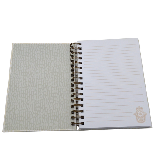 Hardcover Journal 6" x 8.5" 150 Pages Golden Hamsa Molly & Rex - Additional View