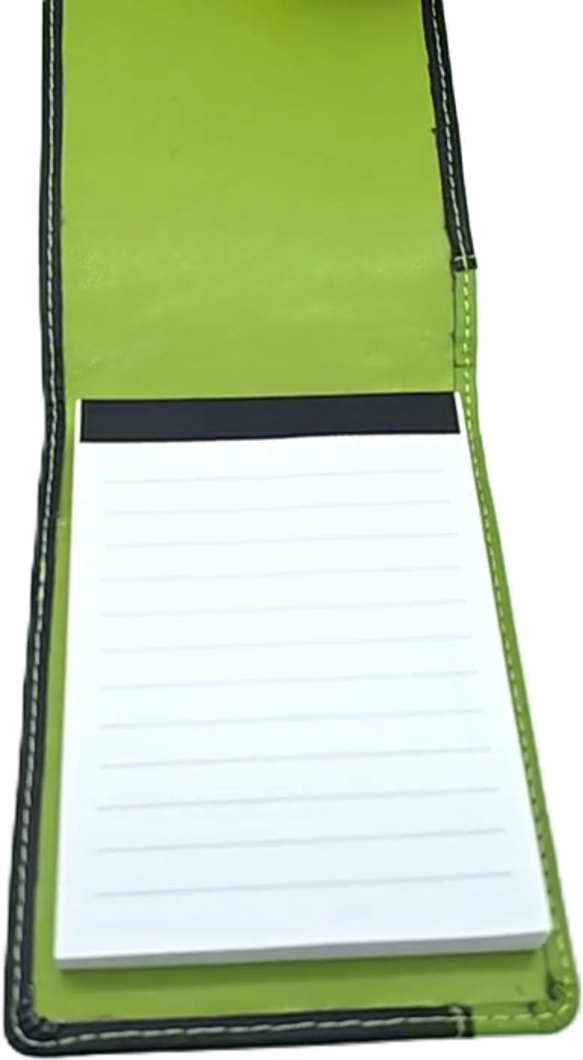 Mini Notepad 3/5" x 5" w/Black Leather Holder - Additional View