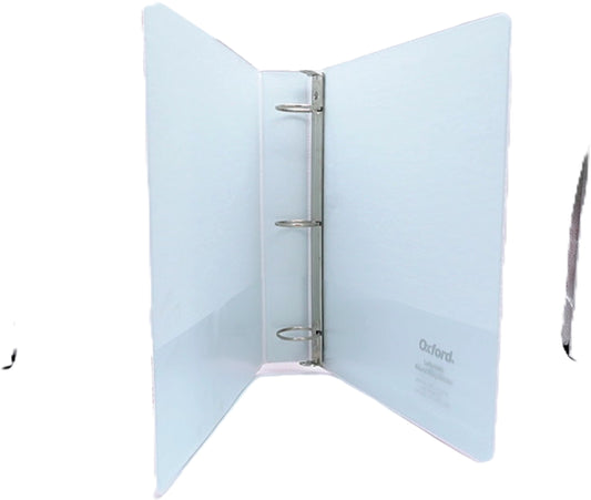 Binder 1.5" Red & White Striped Sqaures Oxford - Additional View