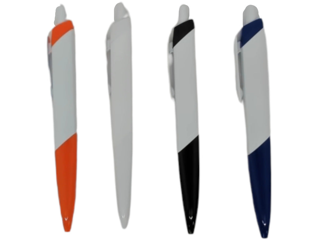 Stylo rétractable, encre bleue, corps de couleurs assorties (ou 10/2,49 $)