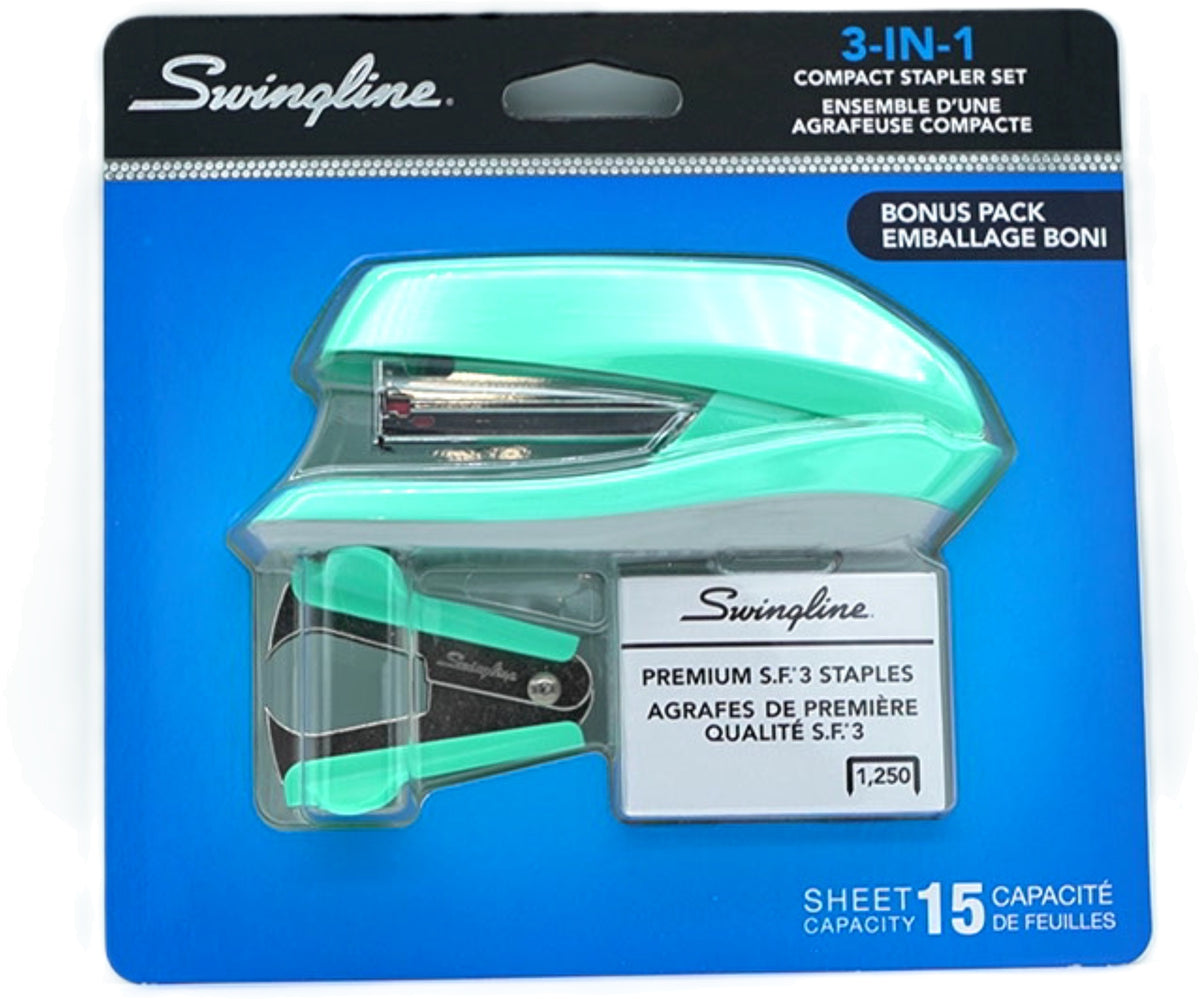 Compact Stapler Set 3 In 1 15 Sheet Capacity Swingline