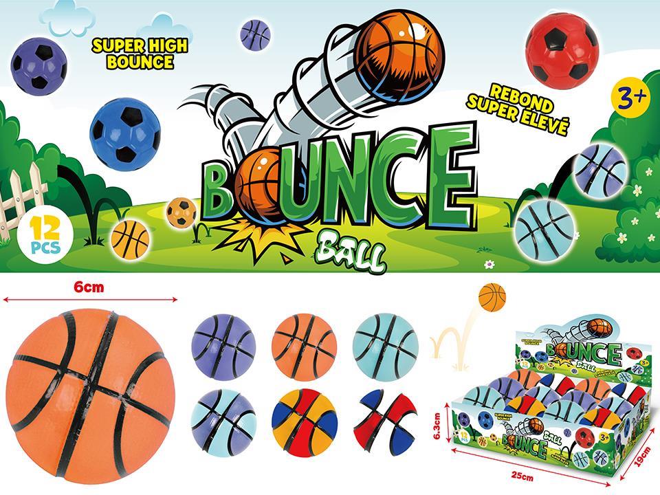 Ballon de basket-ball très rebondissant, 6 couleurs assorties