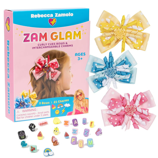 Zam Glam Curly Cues Bows & Interchangeable Charms Kit Rebecca Zamolo - Additional View