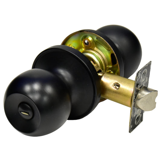 Door Lock Knob Privacy Black - Additional View