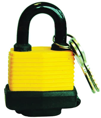 Padlock laminated 50mm with plastic cove
