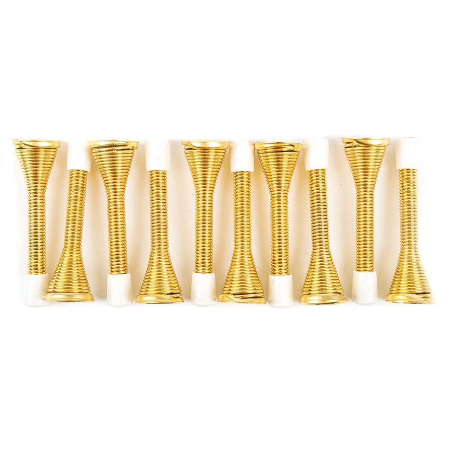 Spring Door Stops 10PC 3in Brass Plated - Additional View