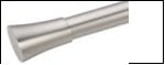 curtain rod Silver extendable "triangle solid" 1"diam, 48' x 84 inch