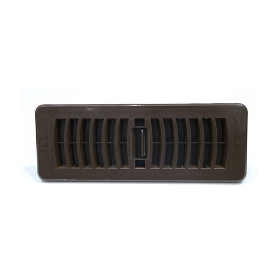 Registre de plancher en plastique 3 x 10 po marron