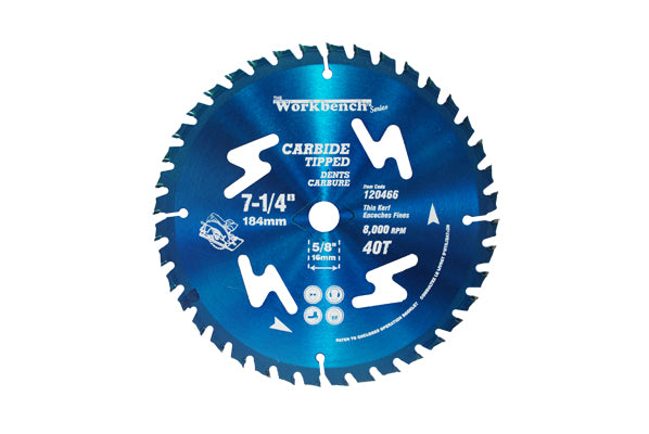 saw blade 7 1/4 thin kerf 40 teeth