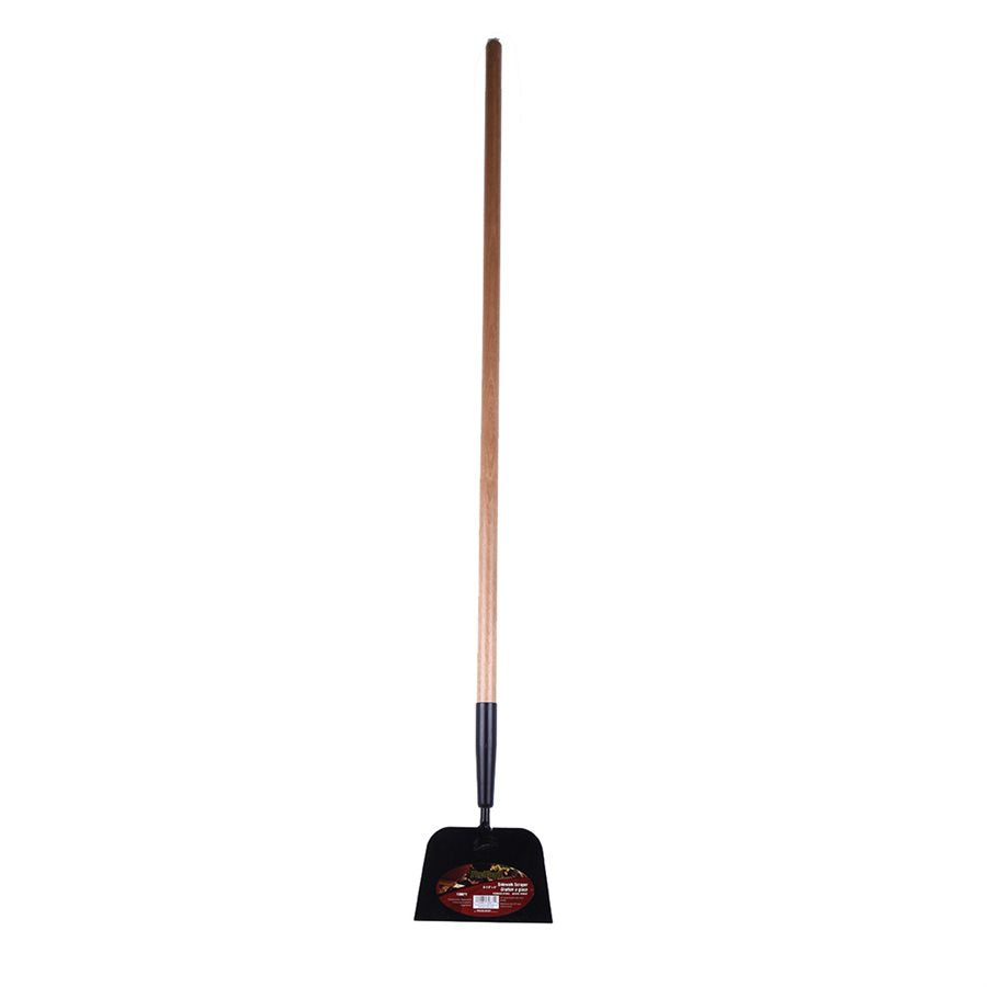 Scraper ICE sidewalk 6.25x4 inch wooden handle