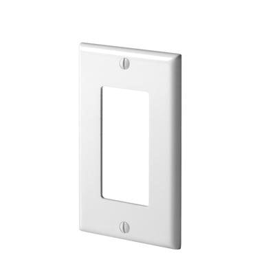 Plaque murale Decora 1 poste blanche