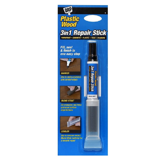 3 In 1 Plastic Wood Repair Stick Dark Grey Dap - Additional View