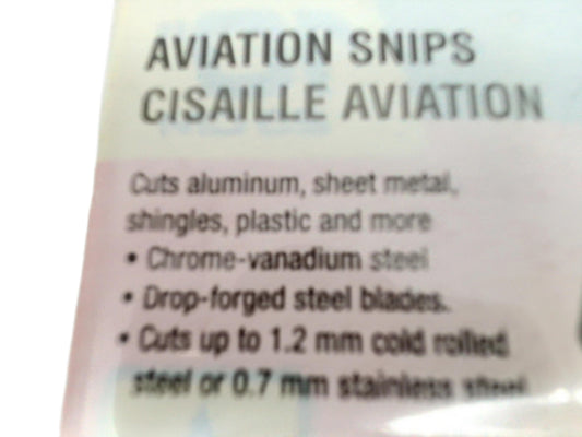 Aviation Tin Snip Straight Cut - Additional View