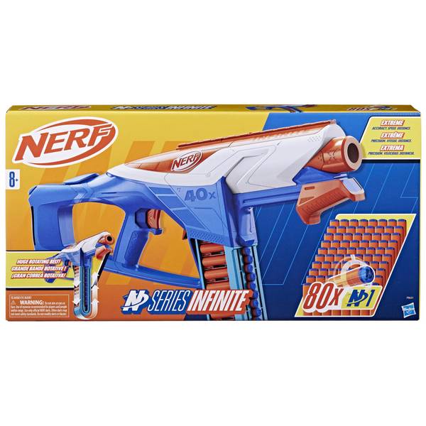 Nerf Gun N Series Infinite w/80 Darts & Rotating Belt - Additional View