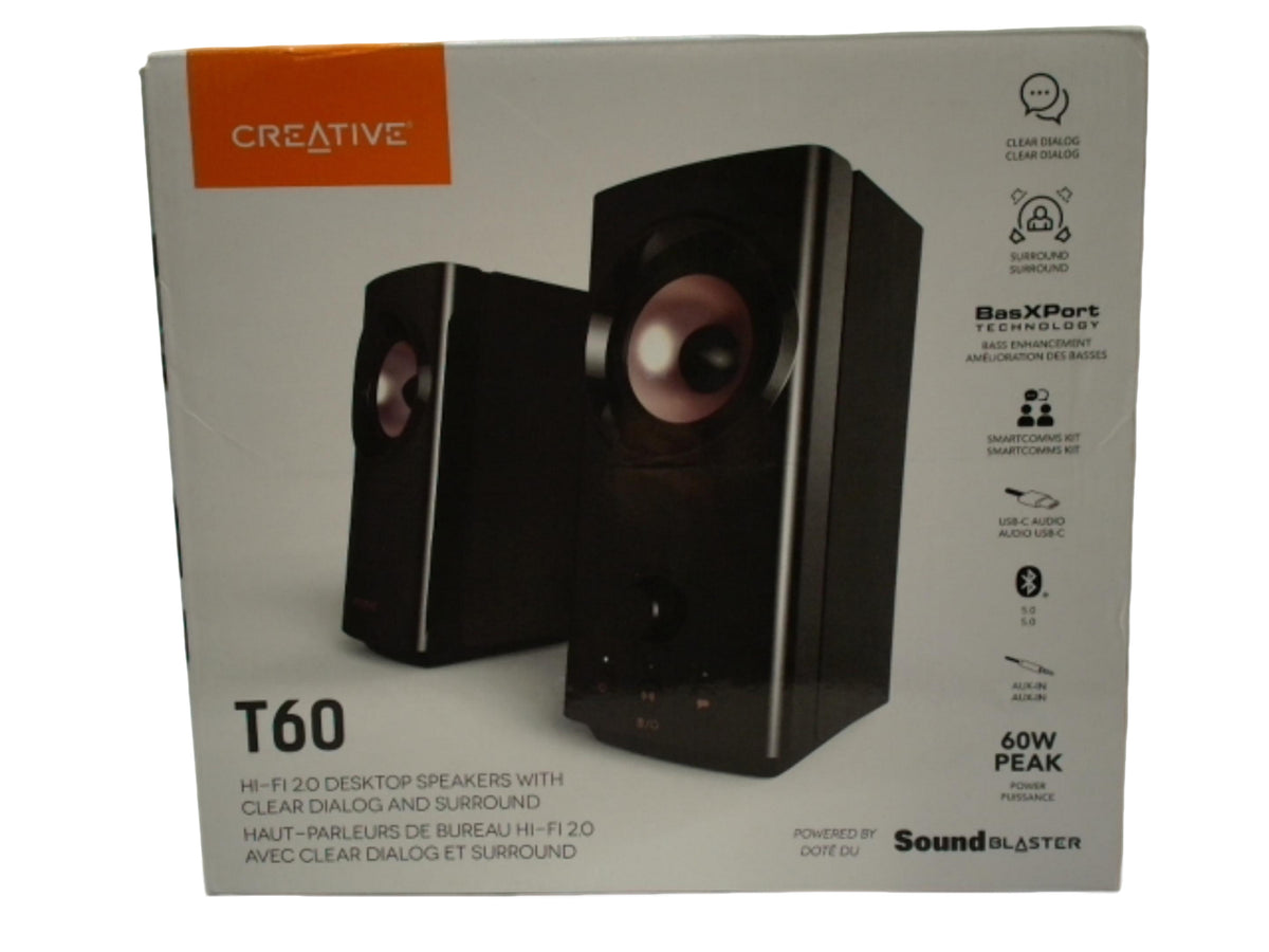 Desktop Speakers Hi-fi 2.0 T60 Creative