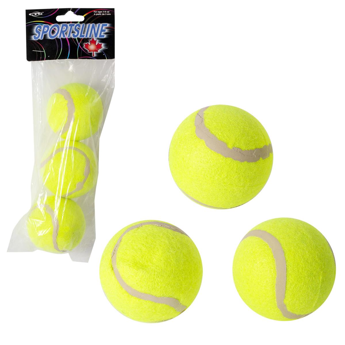 Balles de tennis, paquet de 3