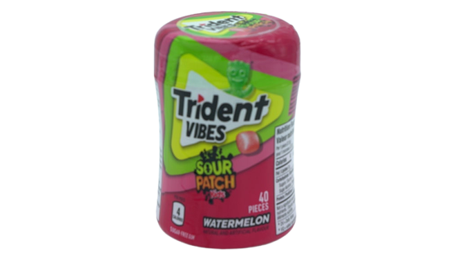 Trident vibes gum sour patch kids watermelon