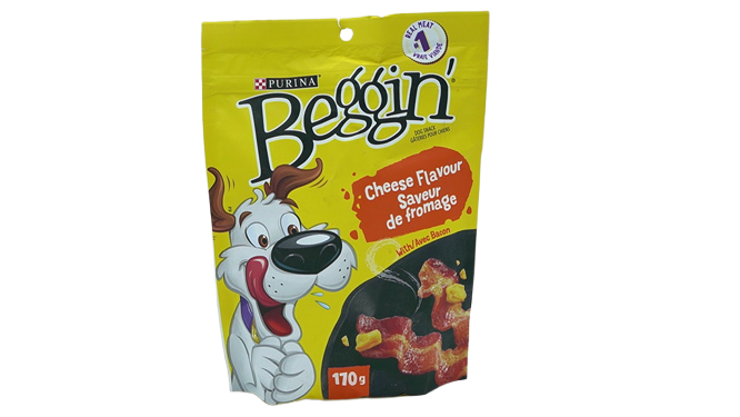 beggin' dog treats 170g Purina cheese flavour