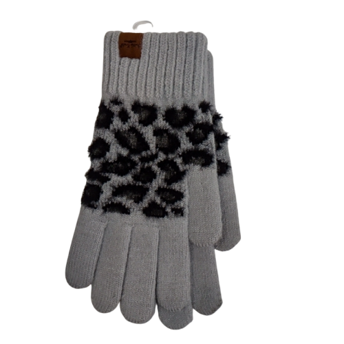 Snow Leopard Gloves Assorted Colours Britt's Knits