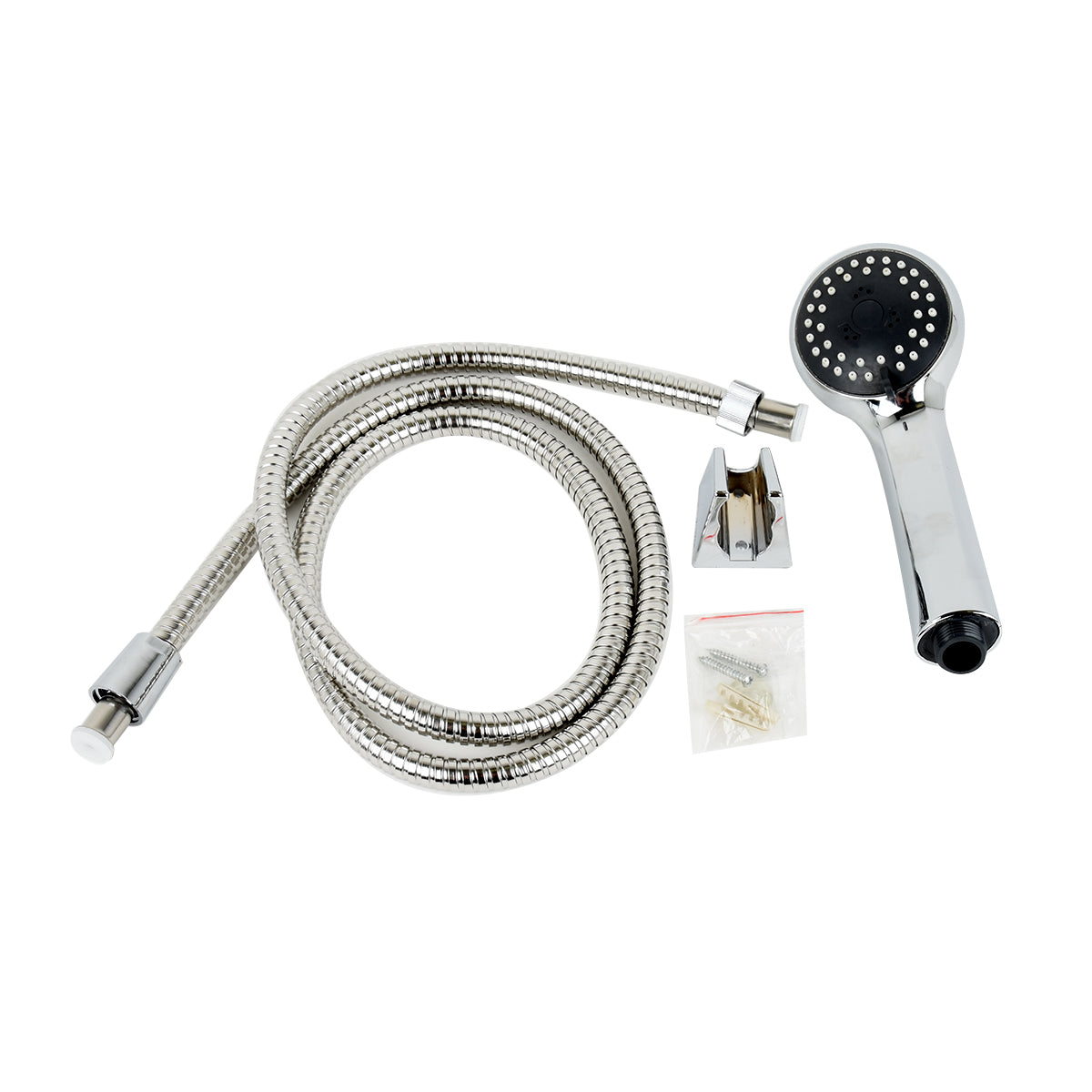 Hand Shower ABS Chrome 2 Spray Patterns 1.5m Flexible Hose w / Wall Mount - Additional View