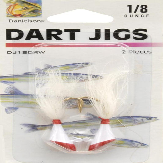 Dart Jigs 1/8oz. 2pk. Red/white Danielson - Additional View