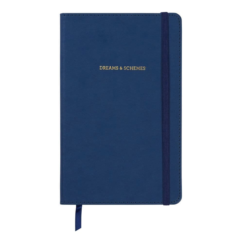 Journal Blue Leatherette 240pgs. 5.25" x 8.25" Dreams And Schemes - Additional View