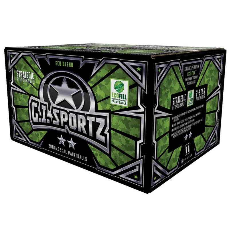 Billards Paintball 2 étoiles 2000ct .68 cal Gi Sportz