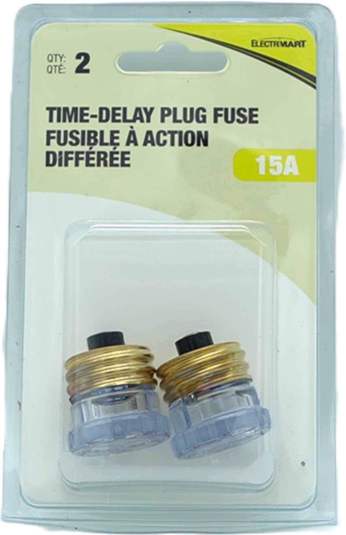 Time-Delay Plug Fuse 15A 2pk. Electrimart