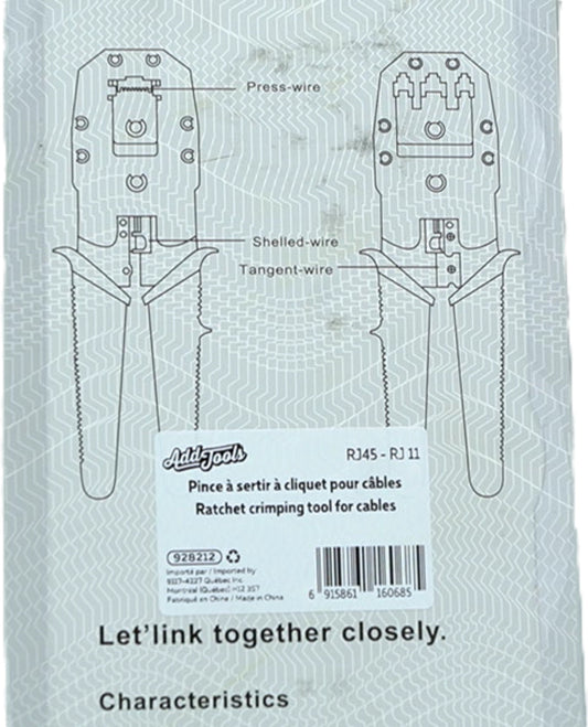 3 In 1 Modular Ratcheting Crimping Tool - Additional View