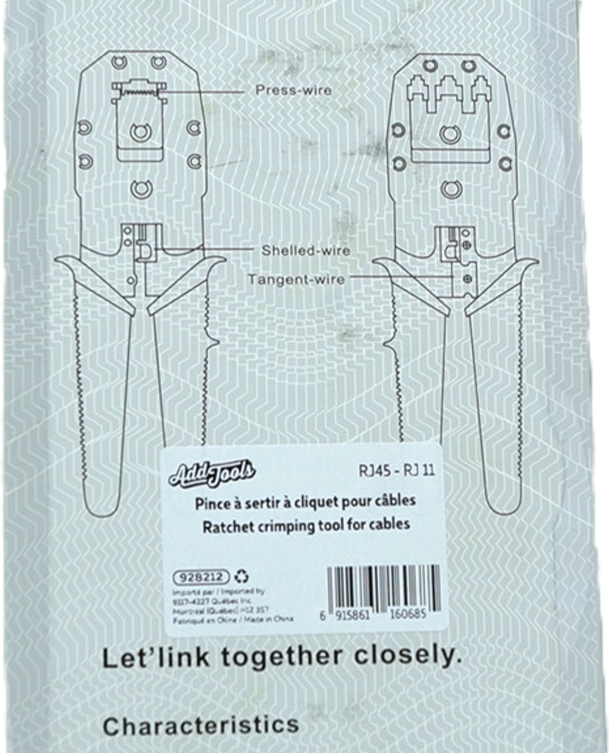 3 In 1 Modular Ratcheting Crimping Tool - Additional View