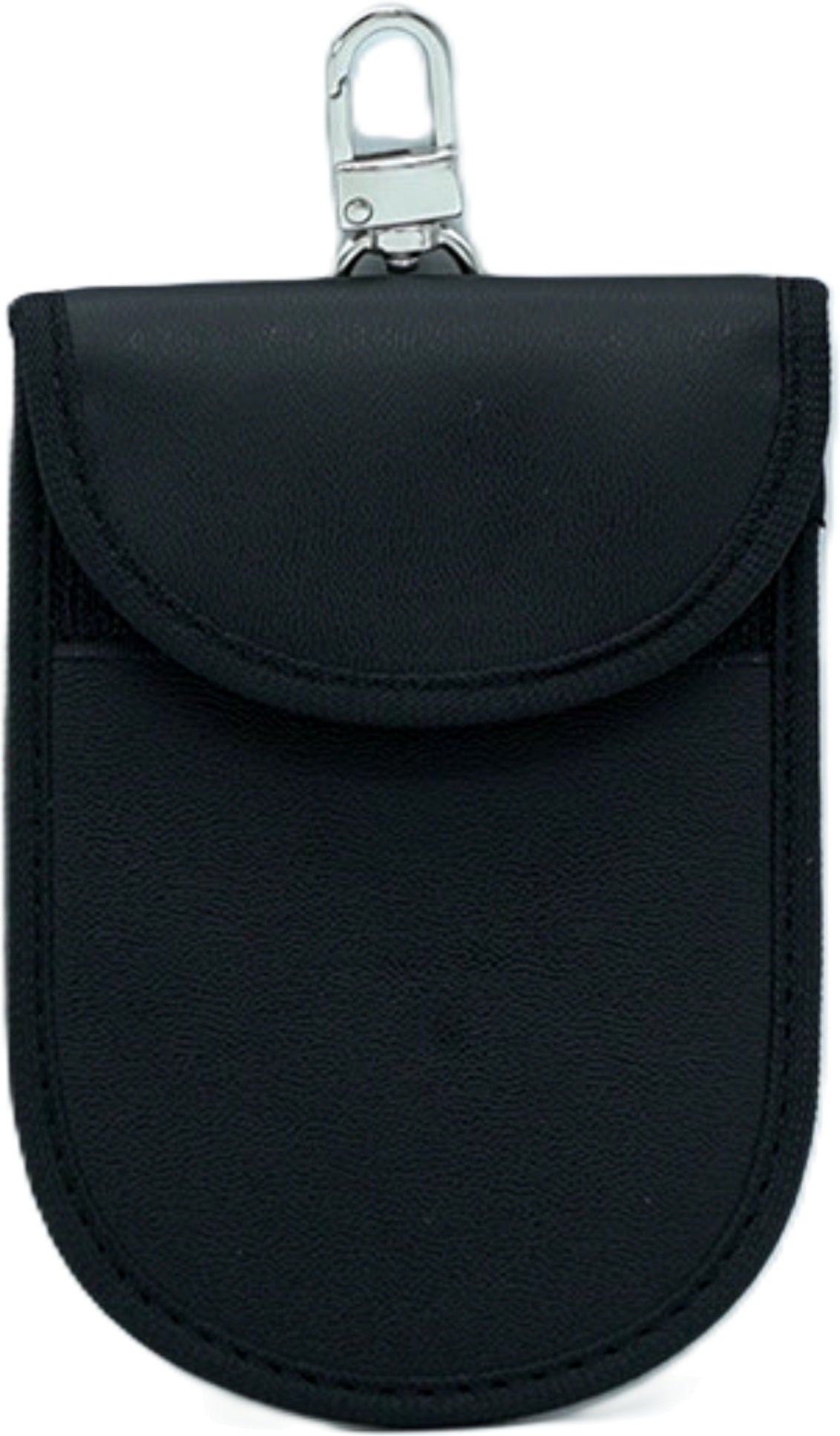 RFID Key Fob Protector Pouch w/Clip Black