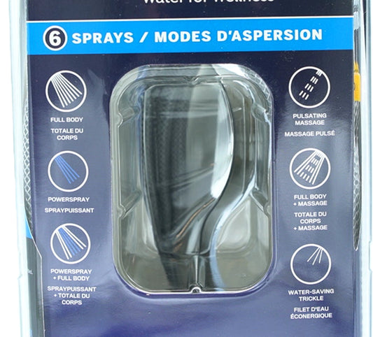 Handheld Showerhead Power Spray+ 6 Spray Modes Waterpik - Additional View