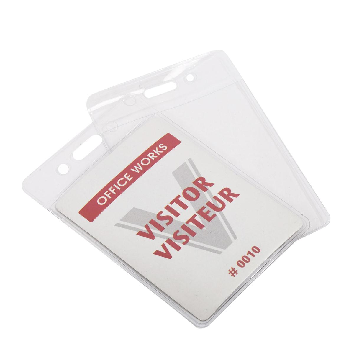 BADGE HOLDERS 8-PC. VERTICAL B/C DESK TECH - Additional View