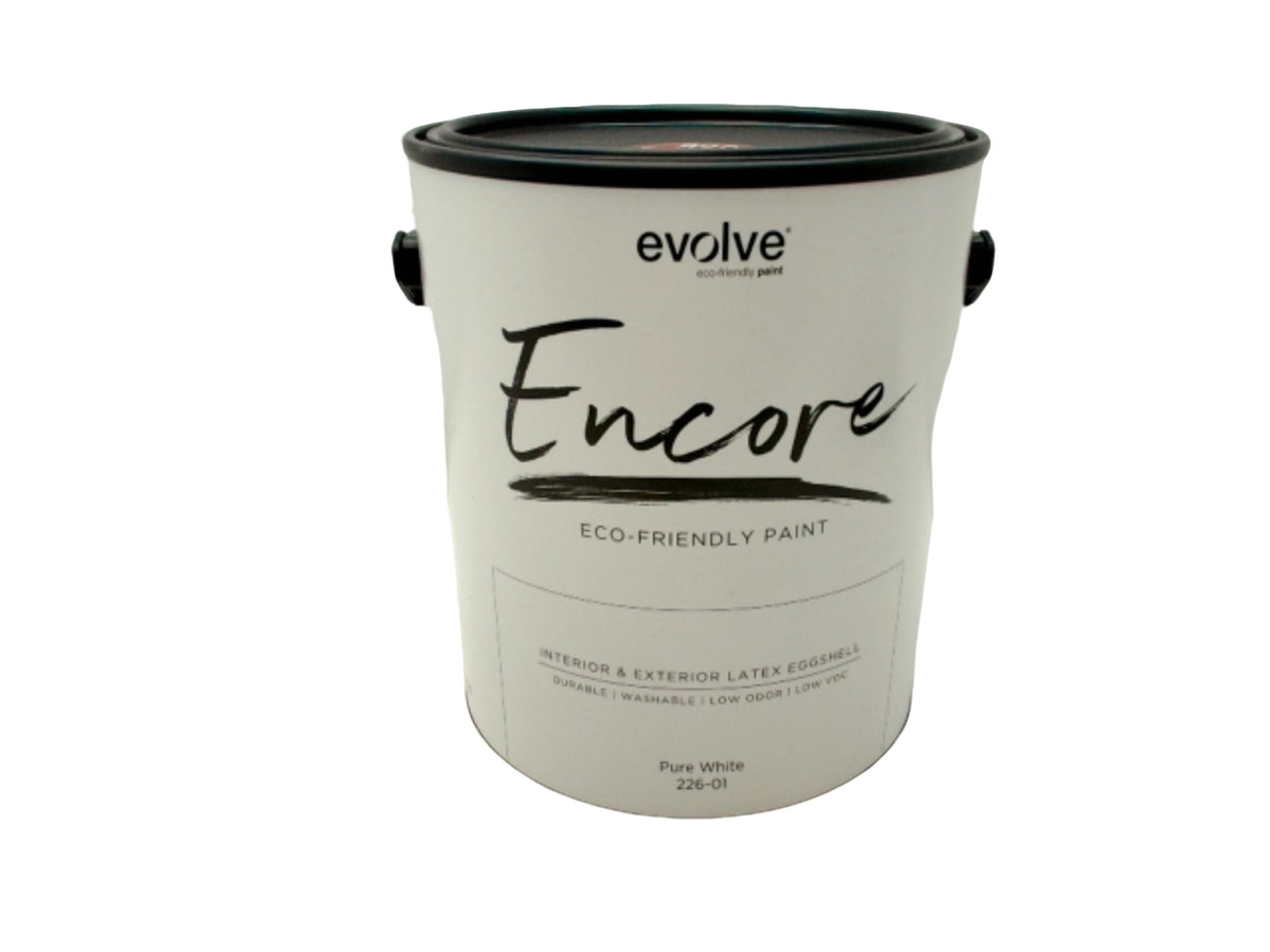 Evolve Encore Gallon Paint Pure White Latex Eggshell