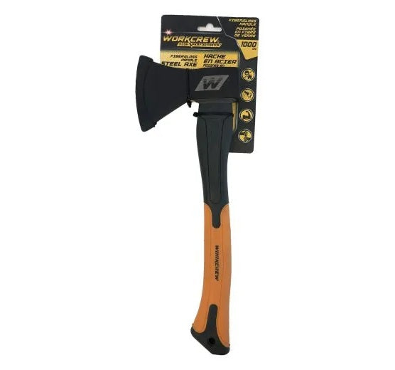 Axe Fiberglass Handle Steel Blade High Performance Workcrew(endcap)