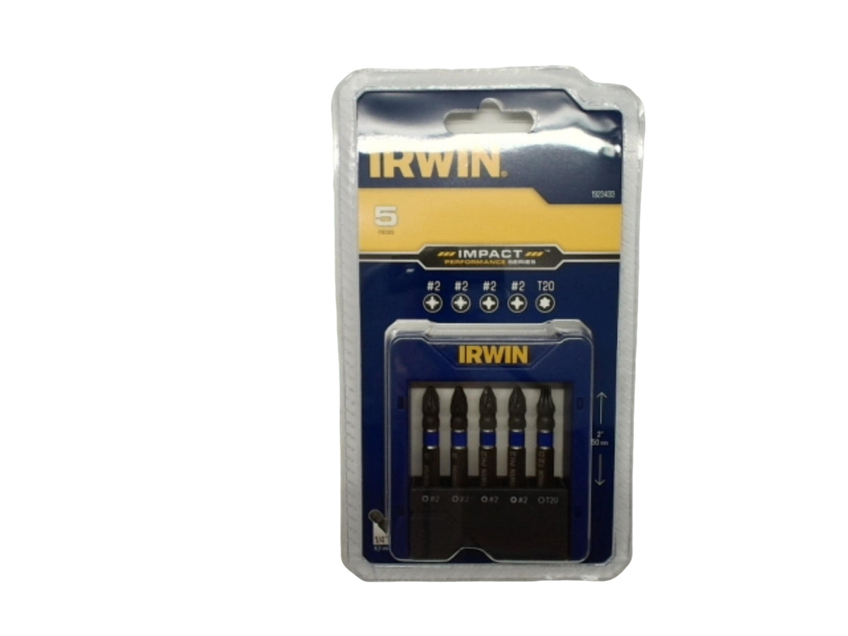 Impact Driver Bits 5pk. Assorted Irwin - each sold individually