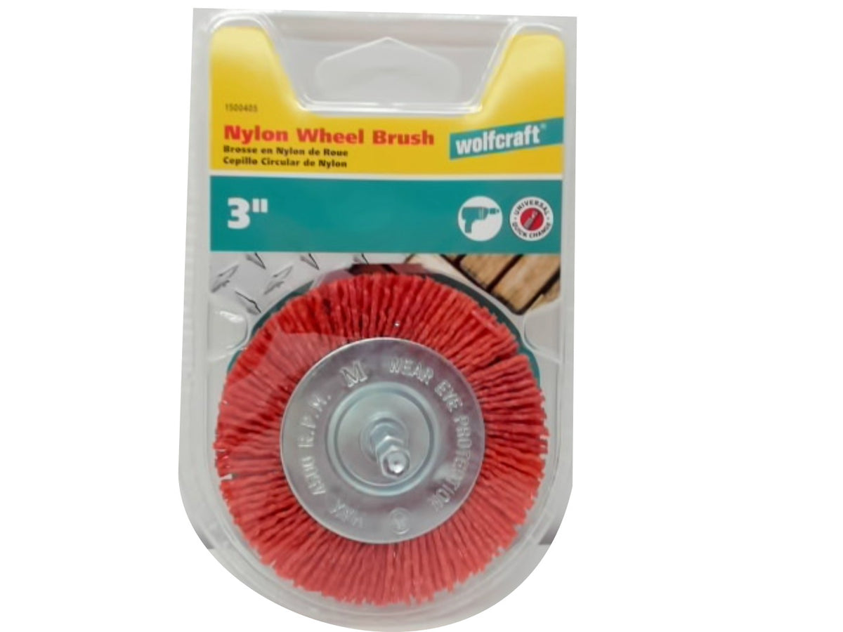 Nylon Wheel Brush 3" Wolfcraft