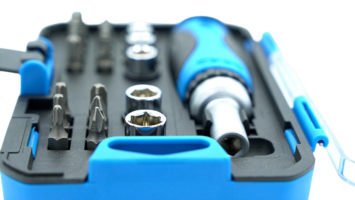 23pc. Ratcheting Screwdriver Kit Tooltech Firm-Grip (PROMO)(ENDCAP) - Additional View