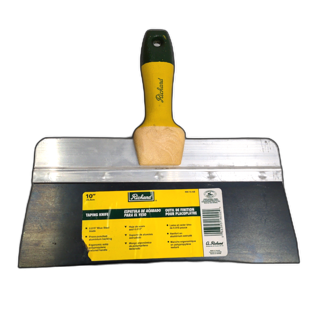 10" Taping Knife 0.015" Blue Steel Blade Richard