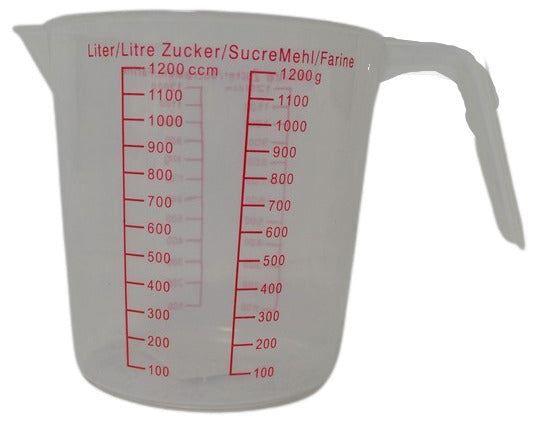 Gobelet doseur en plastique 1,2 litre