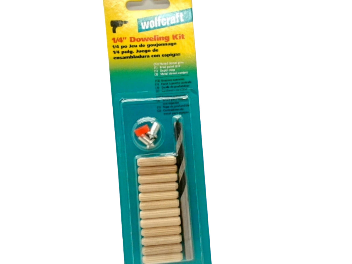 1/4" Doweling Kit w/Brad Point Bit Wolfcraft