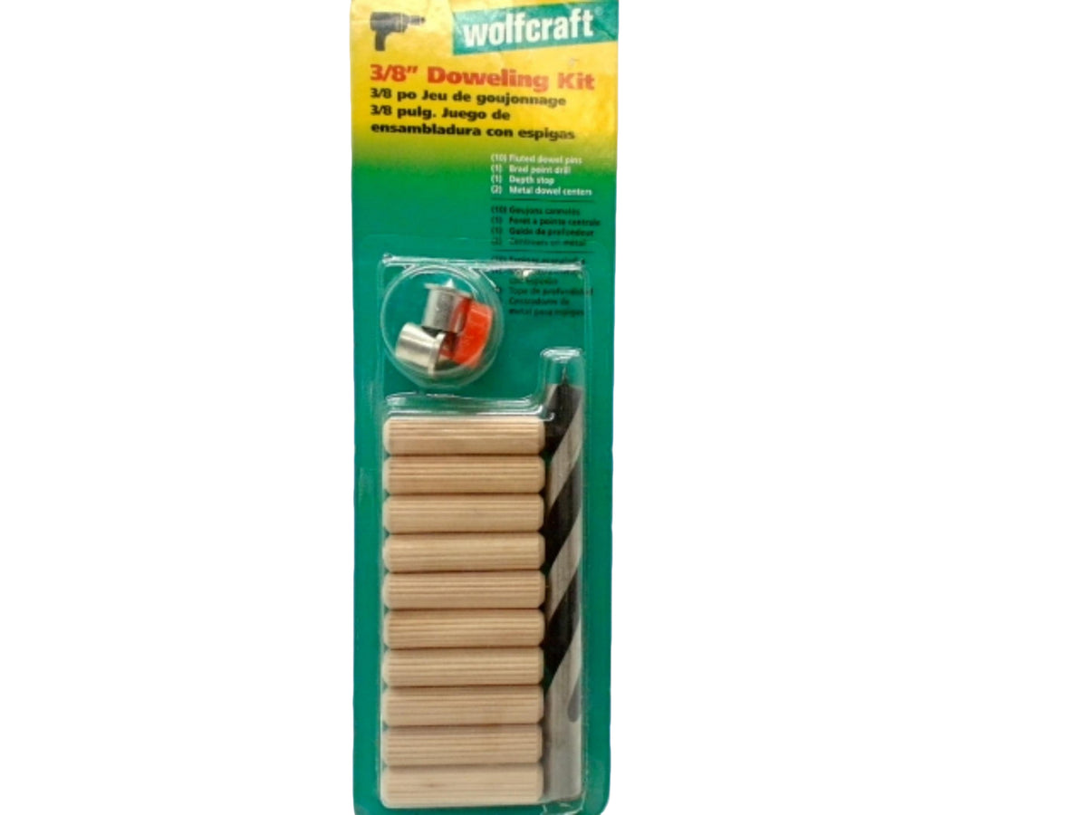 Kit de chevilles de 3/8 po avec mèche à queue Wolfcraft