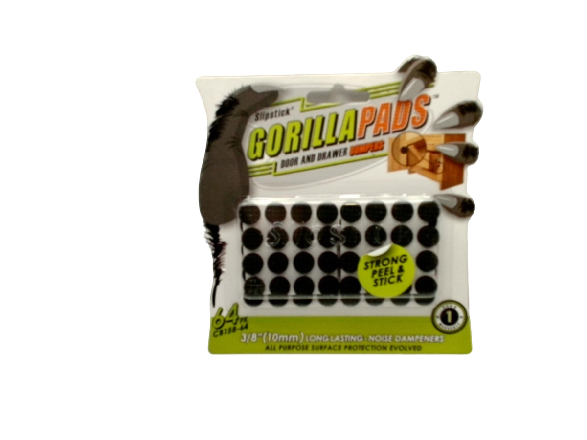 Gorilla Pads Door & Drawer Bumpers 3/8" 64pk.