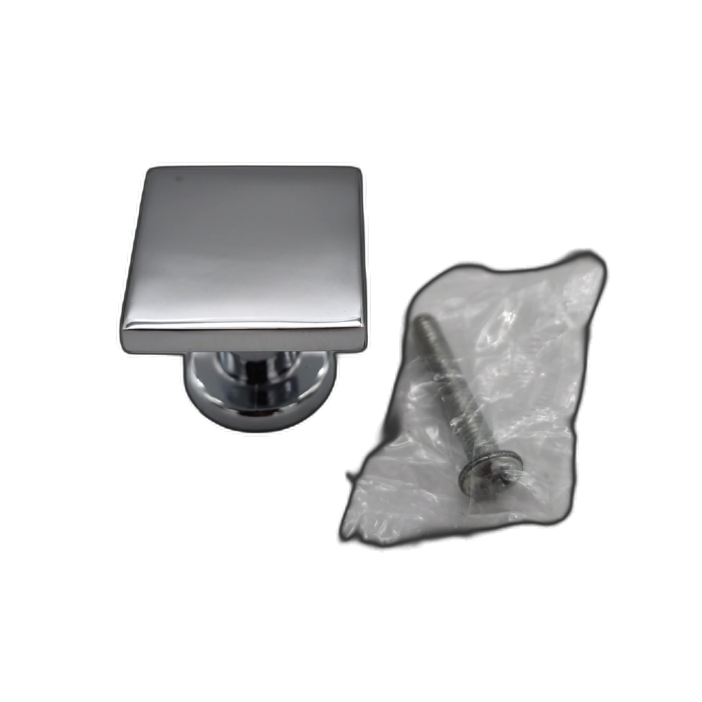 Milan Square Knob Chrome