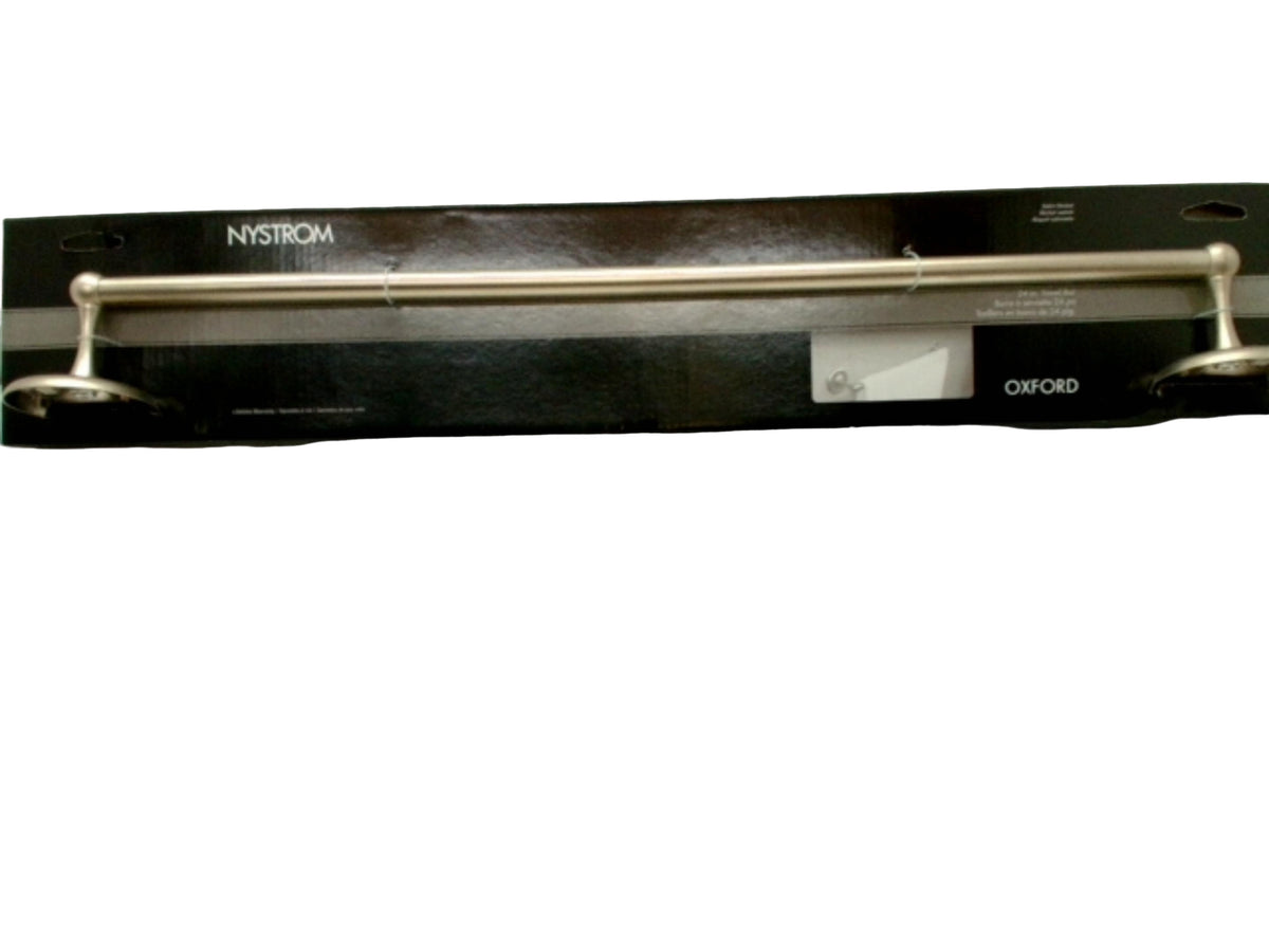 Towel Bar 24" Satin Nickel Nystrom Oxford