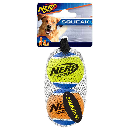 Dog Toy Squeak Tennis Ball Large 3" 2pk. Nerf Dog - Additional View