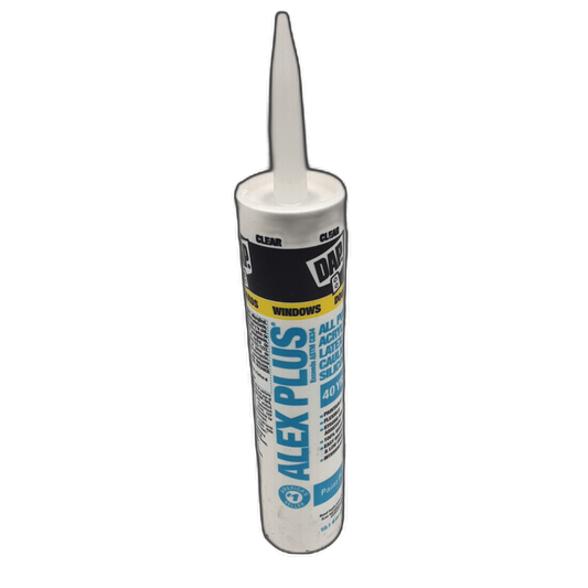 All Purpose Acrylic Latex Caulk Plus Silicone Clear 300mL Alex Plus