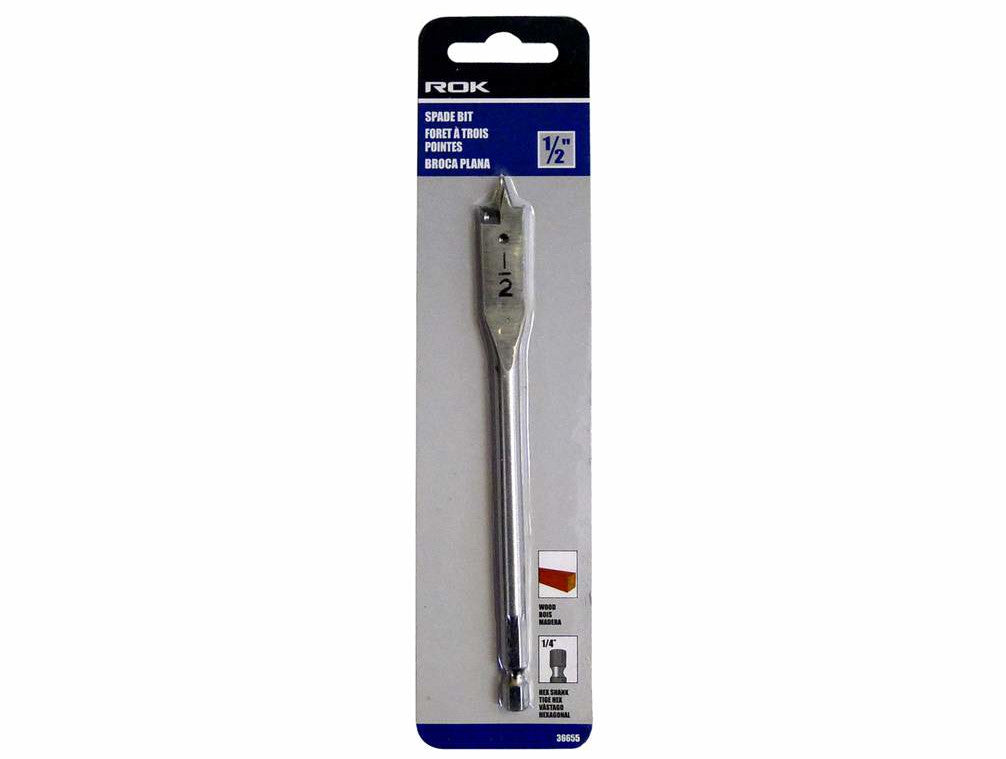 Spade drill bit 1/2 x 6 inch